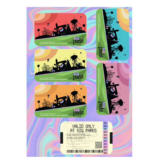SIQ Parks Sticker Sheet